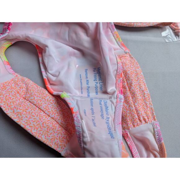 NWT Victoria’s Secret Bikini Set 34A/S Gorgeous Line Bright Floral Y2K - Picture 5 of 8